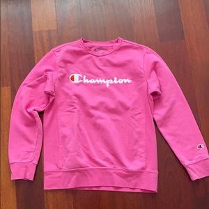 pink champion sweater
